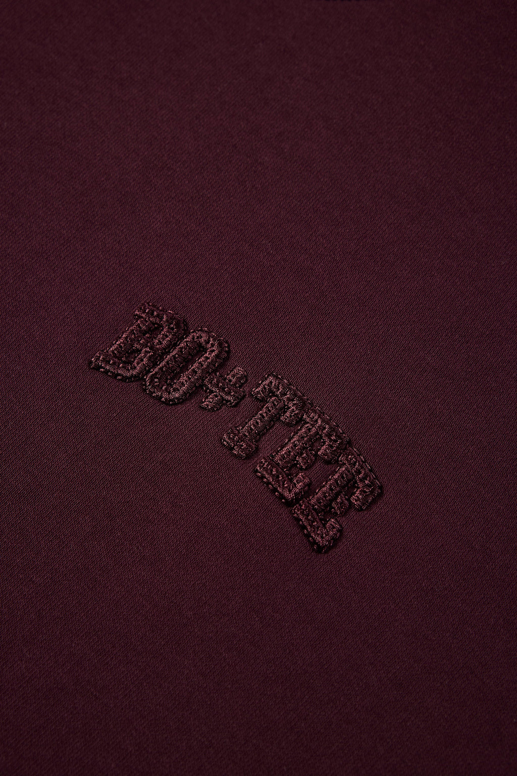 Oversized Crew-Neck Jumper in Burgundy