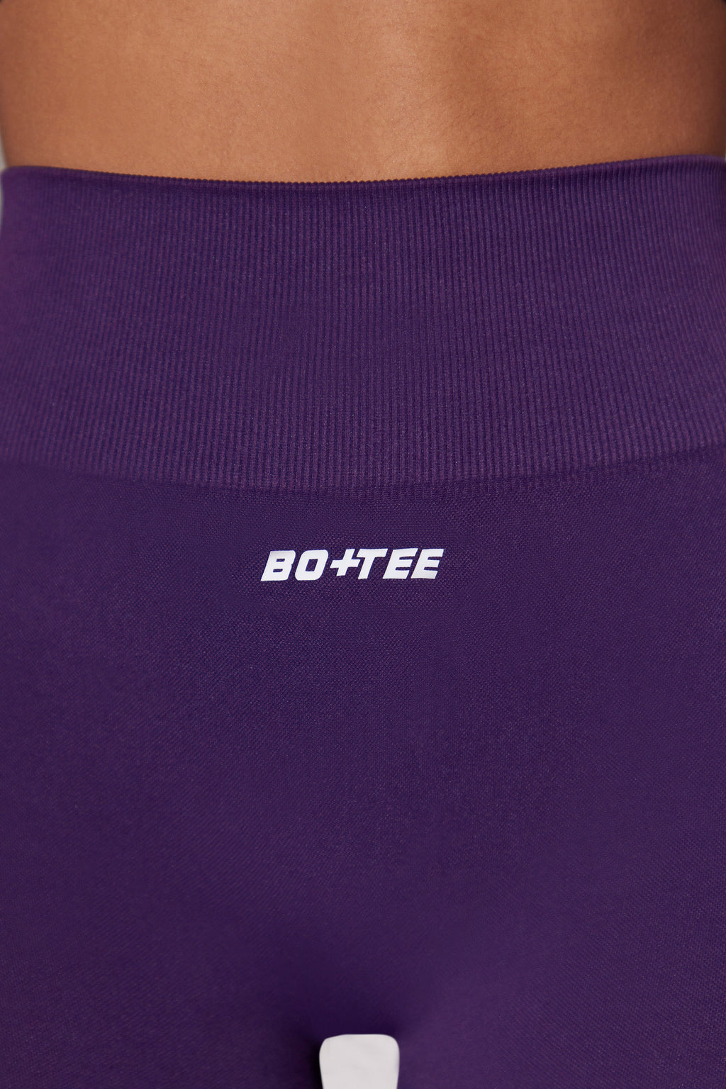 High Waist Super Sculpt Biker Shorts in Purple