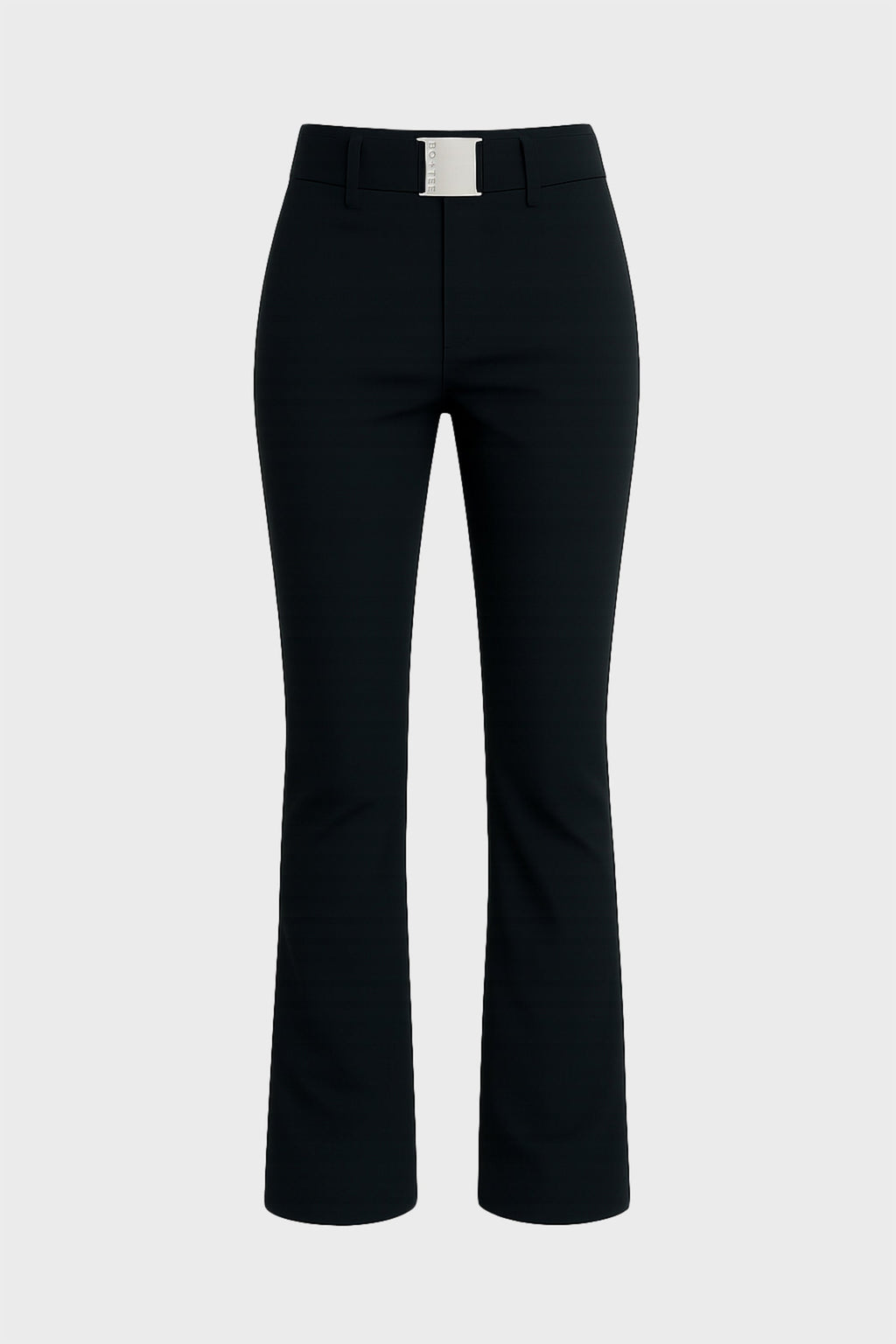 Waterproof Belted Ski Salopettes in Black