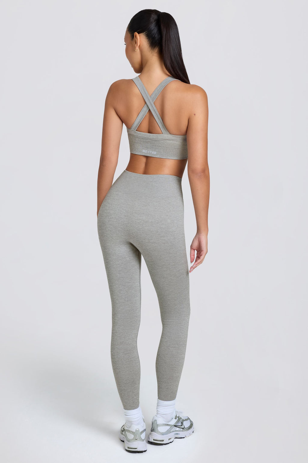 Super Sculpt Seamless High-Waist Leggings in Grey Marl